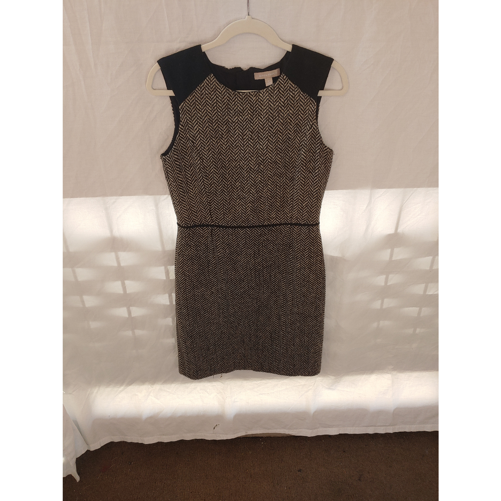 Banana Republic Black and Gold Mini Dress